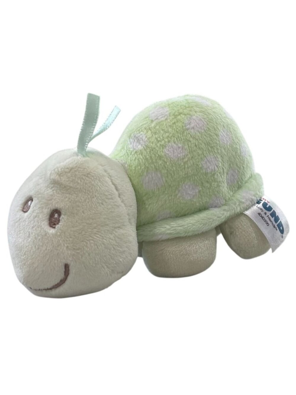 Gund Baby Lolly and Friends Tennley Turtle Rattle Plush Toy Newborn Nursery